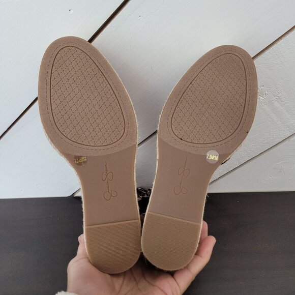 NEW Jessica Simpson Weyla Wedge Wrap Sandals Natural Leopard 7.5M - Picture 9 of 10